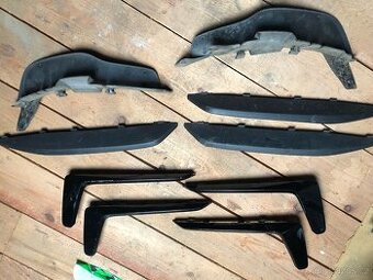 Škoda Kodiaq RS lišty předního nárazníku / podběhu,kryt sání