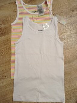 NOVÁ Dívčí tílka/košilky, vel. 122/128