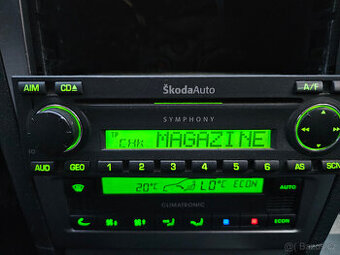 Škoda Octavia Superb autoradio Symphony CD