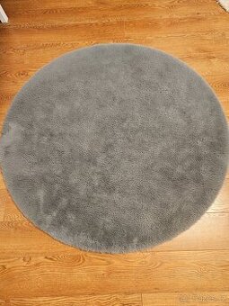 Koberec Bunny kulatý 120 cm, tmavě šedý