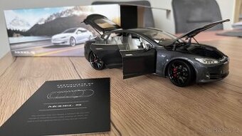 Odlitek (model) vozu Tesla Model S 1:18