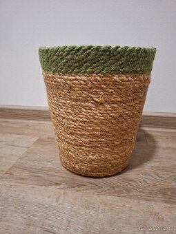 Prouteny obal na kvetinac, jarni vyzdoba, kosik