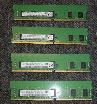 Paměť RAM 4x 8GB Hynix DDR4 1Rx8 2400MHz