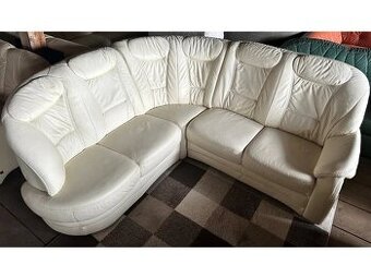 Luxusní rohová kožená sedací souprava, 2752