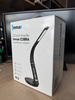 IMMAX stolní lampička Cobra s bezdrátovým nabíjením
