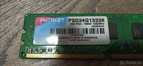 Prodám funkční ram DDR3 4gb