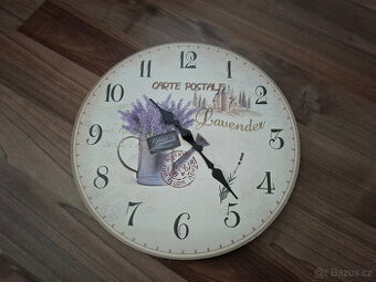 Nástěnné hodiny Lavender
