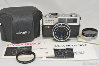 Minolta HI-MATIC F........TOP STAV + ZDARMA PŘÍSLUŠ.