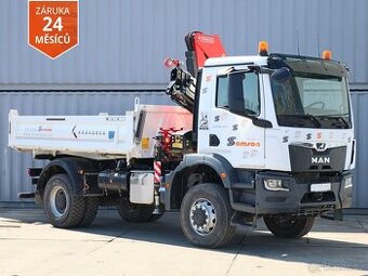 MAN TGM 18.320, 4x4, EURO 6, TŘÍSTRANNÉ SKLÁPĚNÍ, MEILLER KI