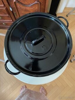 Smaltovaný hrnec s poklicí Ø 32 cm - 1