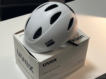 Dětská helma UVEX OYO, WHITE - BLACK MAT, velikost 45-50 cm