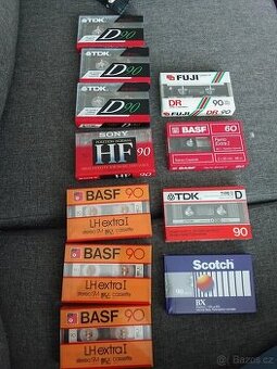 sbírkové kazety BASF,TDK, SONY aj.