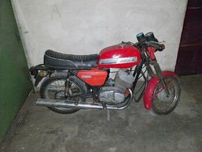 Jawa 350 634, stary madarsky TP so strihnutym rihom