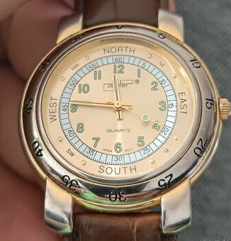 Pánské hodinky PHILIP ZEPTER _SWISS MADE _NOVÁ BATERIE👍👍👍