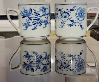 Prodám 2 cibulákové hrnky Eichwald, stáří 1871-1939