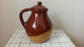 KERAMICKÝ DŽBÁN S POKLIČKOU
