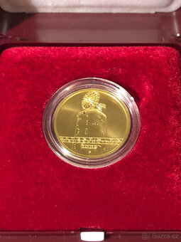 Zlatá mince větrný mlýn v Ruprechtově - BK