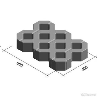 Zatravňovací dlažba 60x40x8
