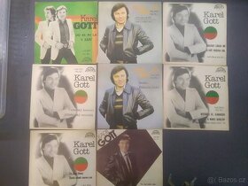 Karel Gott SP 8 ks, J.Laufer 2xSP