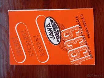 Prodám originál brožuru pro předválečné motocykly Jawa