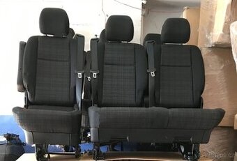 Vito W447 /  V-Klasse sedačky 2+1 lavice, 2 x loketní opěrka