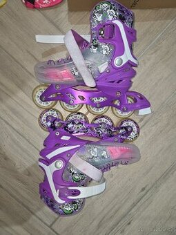 Zánovní dívčí In-line kolečkové brusle