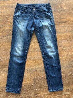 Dámské modré used rifle/džíny Time out, vel. 28/30 - 1