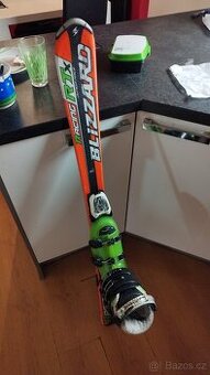 Dětský lyžař. set(přeskáče 36+lyže 120cm+hůlky 105cm)