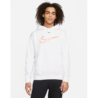 NIKE  PÁNSKÁ WHITE SILNÁ STYLOVÁ MIKINA  S(DLE MÍR M)