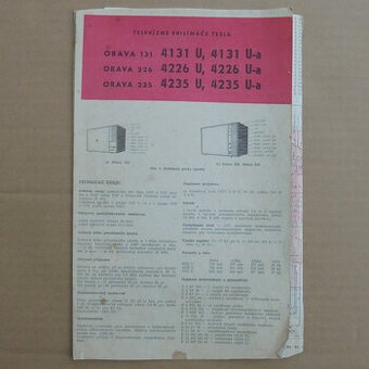 Návod Televize Tesla Orava 4131 U, 4226 U, 4235 U