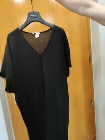 Dámské černé midi  šaty zn. HM - 1