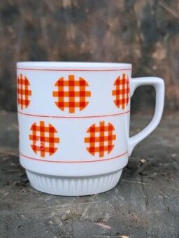 Retro porcelánový hrnek, Czechoslovakia.