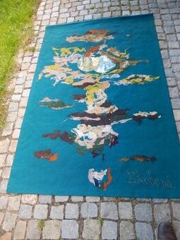 Tapiserie netkaná, originál ART PROTIS, Božena Kubová