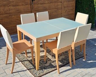 Rozkládací stůl + 6x židle LIGNE ROSET
