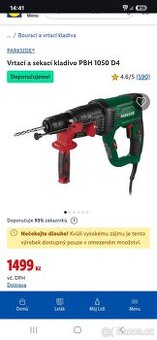 Parkside Vrtací a sekací kladivo