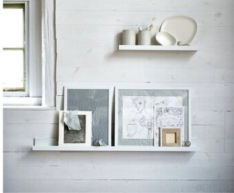 Ikea police malá na obrázky Mosslanda bílá (1 ks)