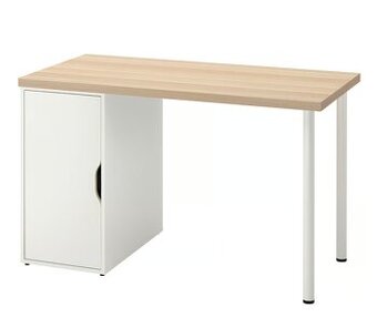 3× psací stůl LAGKAPTEN / ALEX – bílé mořidlo / dub bílá