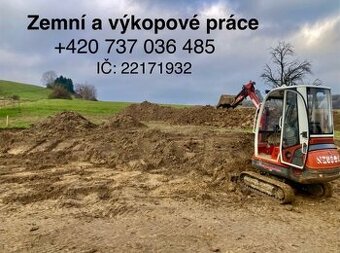 Zemní a výkopové práce minibagrem