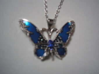 Přívěšek motýl s řetízkem