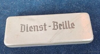 Wehrmacht brýle v krabičce - originál Dienstbrille