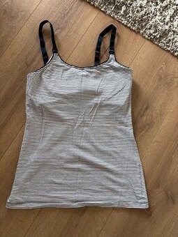 Dámské pruhované kojící tílko, vel. S, Esmara