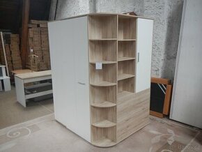 Rohová šatní skříň Joker