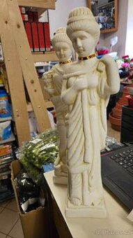Socha , žena, bílá soška, antika