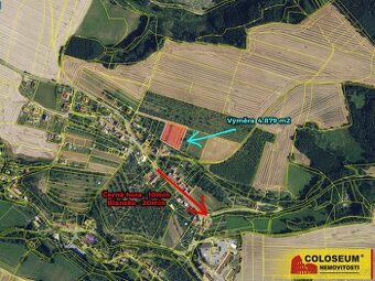 Štěchov, stavební rezerva, 4 979 m2 – pozemek