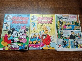 Mickey Mouse 1990 3časopisy 300kč