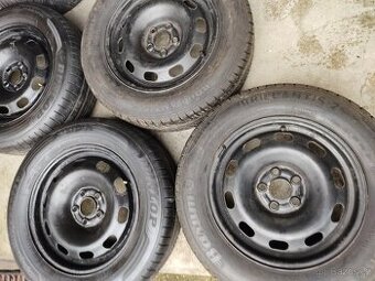 195/65 R15 LETNÍ KOLA PNEU+DISKY 5X100 ŠKODA OCTAVIA VW GOLF