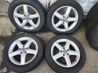 16"zimní alu sada Aspen 5x112 origo Golf 7 6 Caddy Touran