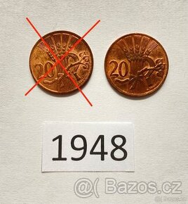 MINCE 2Oh 1948 ČESKOSLOVENSKÁ REPUBLIKA - 1
