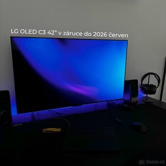 LG OLED C3 42" - v záruce do 2026/06