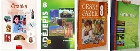 DĚJEPIS 8, 9 + ČÍTANKA 8 + ČESKÝ JAZYK 8+ ATLAS+GEOMETRIE